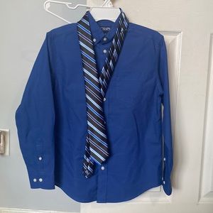 Boys dress shirt and tie